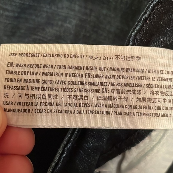 Hollister Women’s Distressed Dark Wash Skinny Jeans Junior Size 27 - Picture 4 of 5